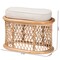 Bali & Pari Ladonna Bohemian Natural Rattan Ottoman Footstool 244-13667-ZORO - alternate 5